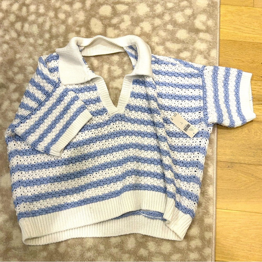 Anthropologie pilcro open back sweater size large